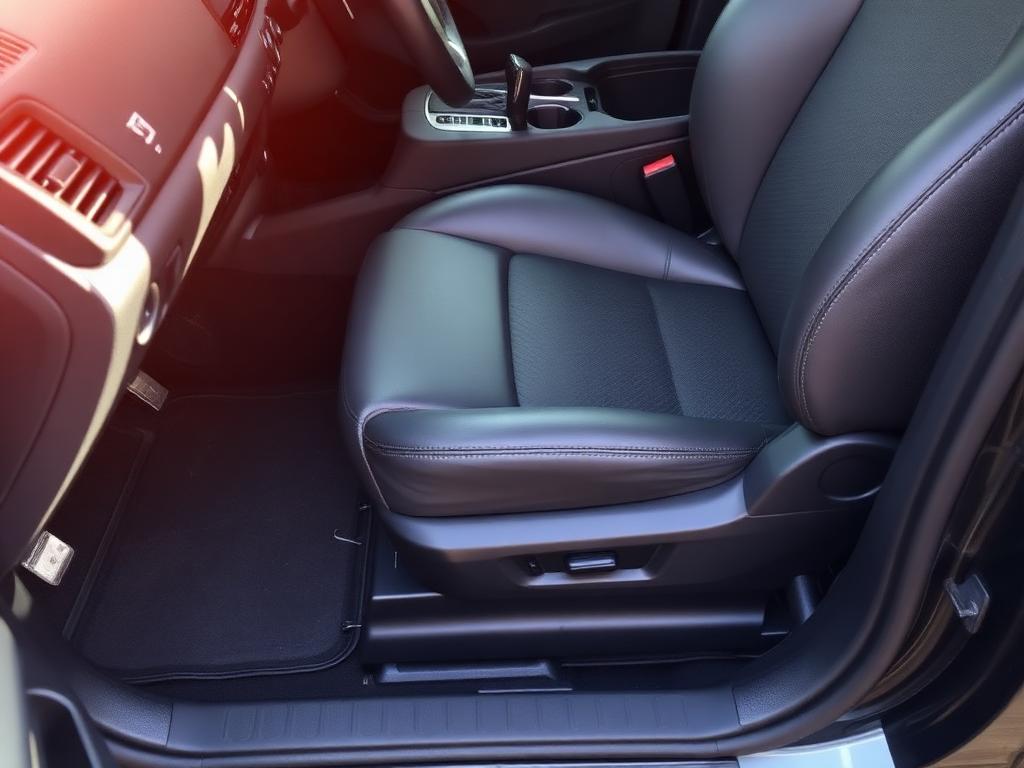 Intérieur voiture — après nettoyage Klevia Nett