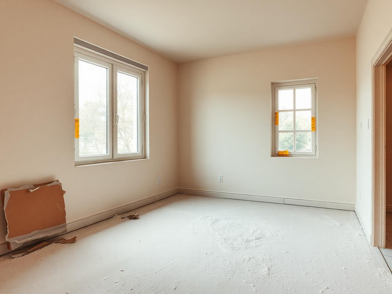 Appartement neuf — avant nettoyage Klevia Nett